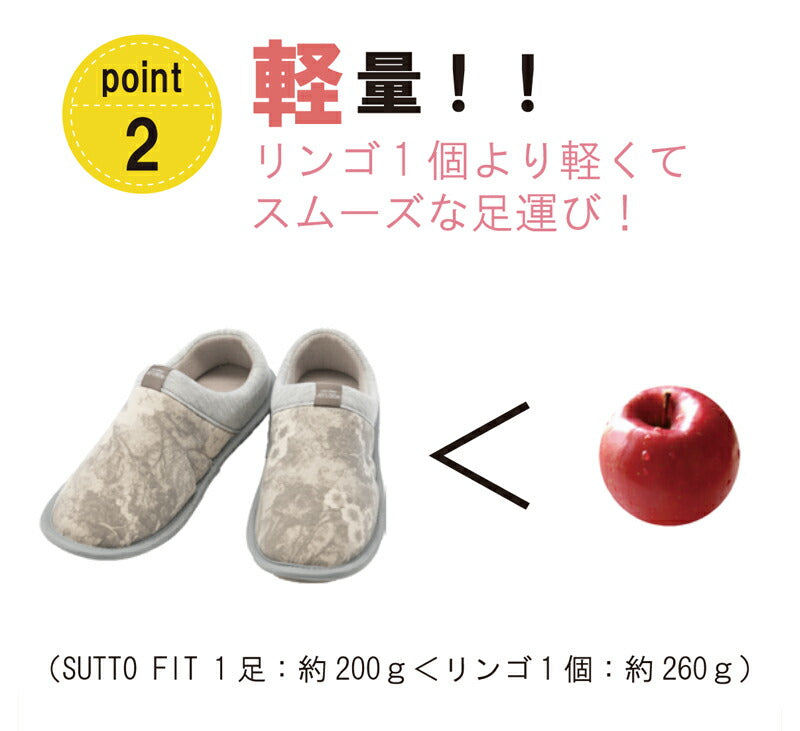 SUTTO FIT スットフィット すっと履ける フィットする 一体底 ルームシューズ 3E 室内用 軽量 脱げにくい 徳武産業 あゆみ 履きやすい オールシーズン おしゃれ 父の日 母の日 誕生日 敬老の日 大切な人へ おじいちゃんへ おばあちゃんへ