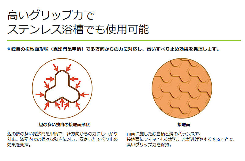 ユクリア すべり止めマット 浴室 入浴 安全 安心 防カビ加工 視認性 合成ゴム おじいちゃんへ おばあちゃんへ 大切な人へ